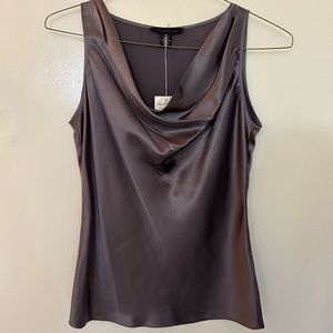 New - Metallic Dark Gray Tank Top - Kenneth Cole - XS